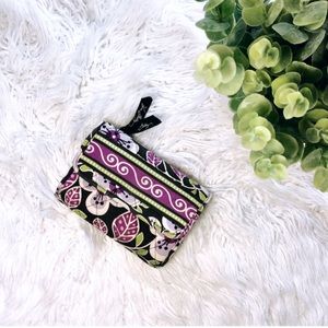 Vera Bradley | Plum Petals Tri-Fold Snap Wallet